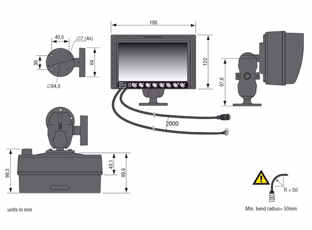 Monitor 7 RLED R 4 CS - Bilde 2