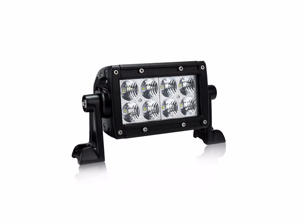 LED 4  40W dual row, spot Black housing