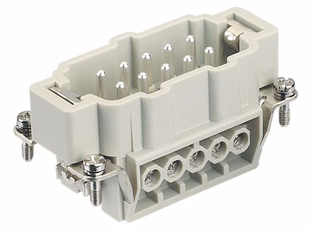 Plugg Harting E 10 Pos. Male Insert Scre
